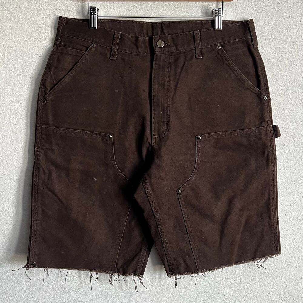 Carhartt brown double knee work wear carpenter shorts